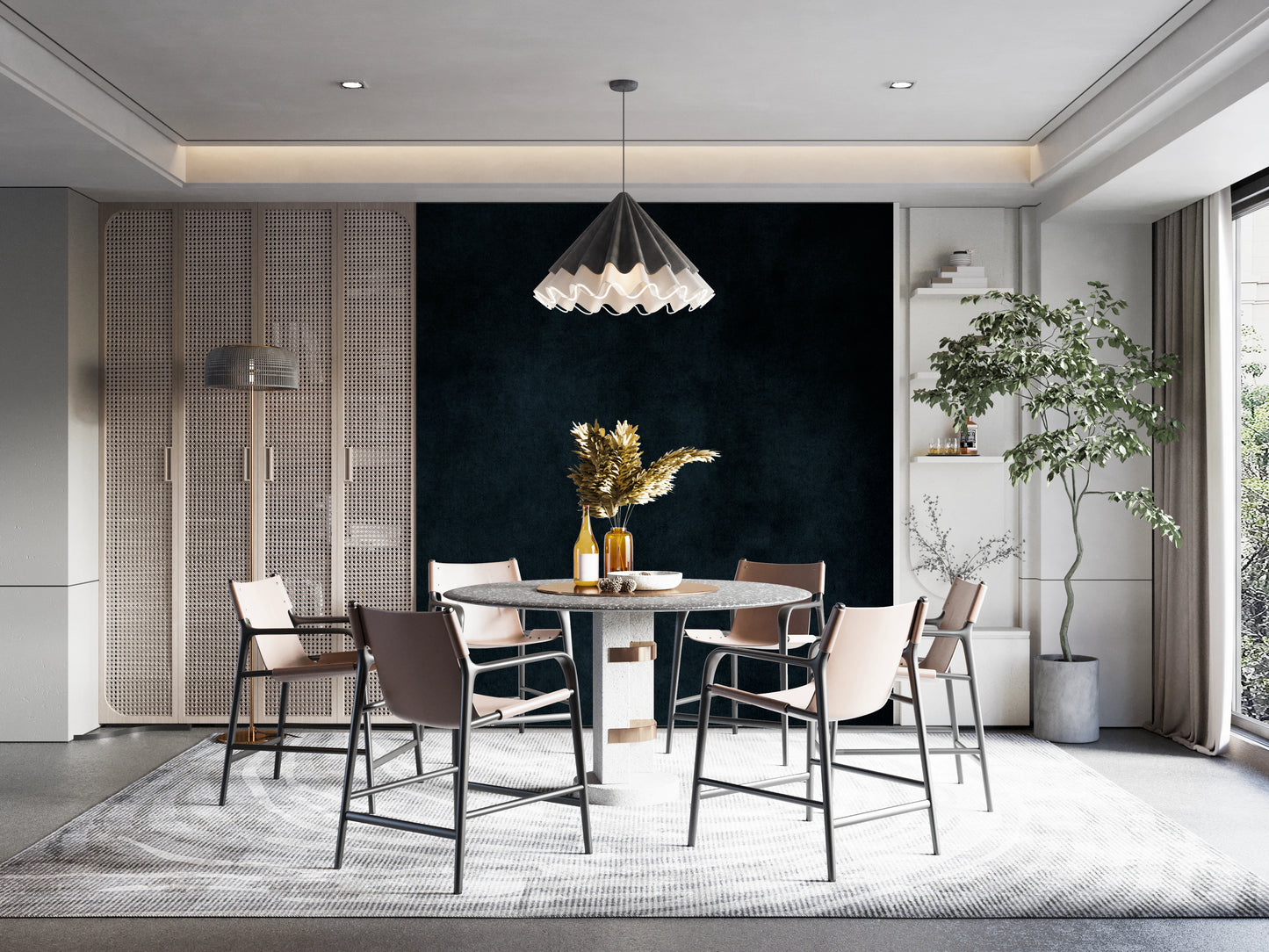 Dirty Paper - Midnight Wall Mural