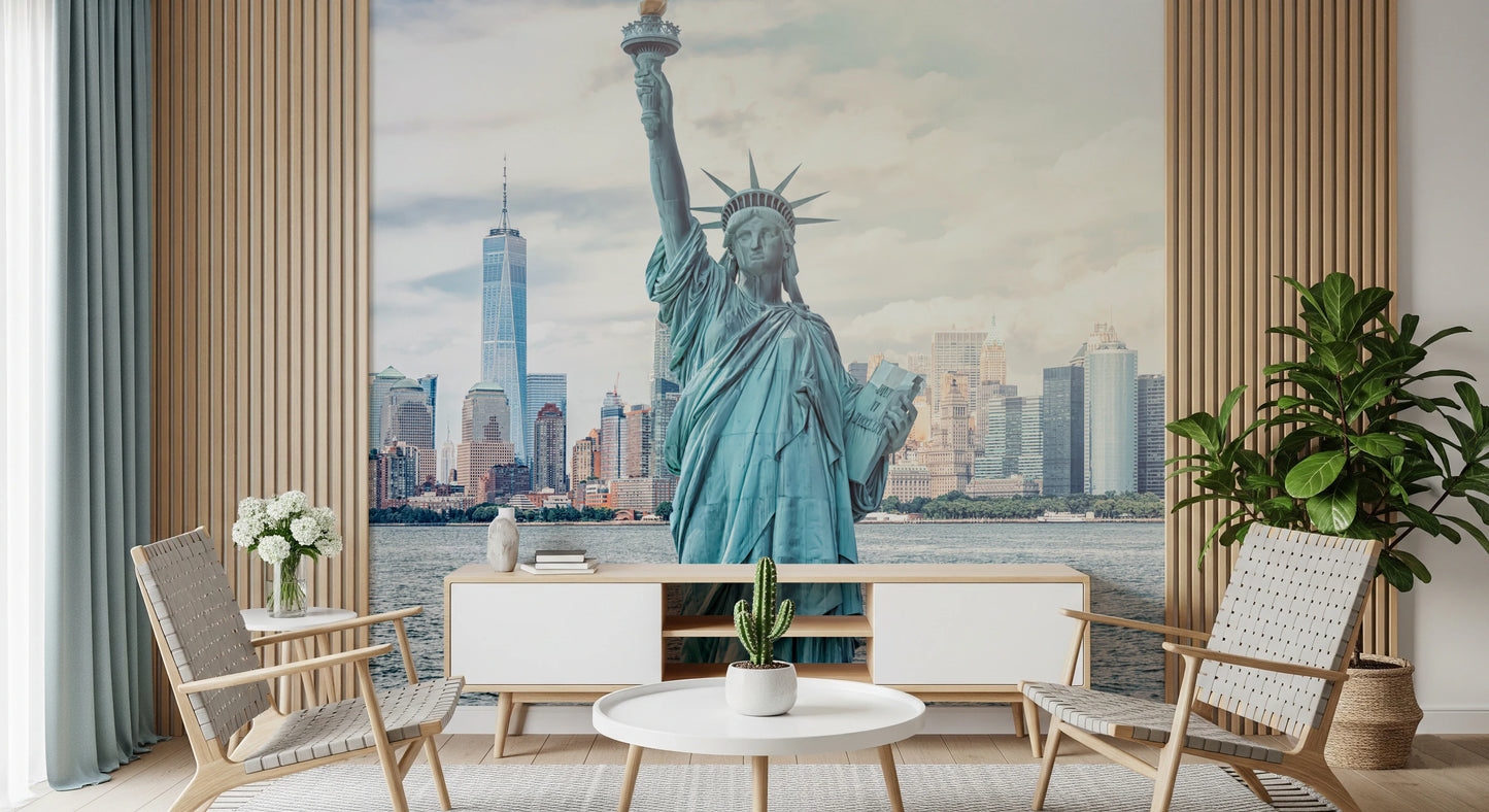 NYC's Lady Liberty Wall Mural