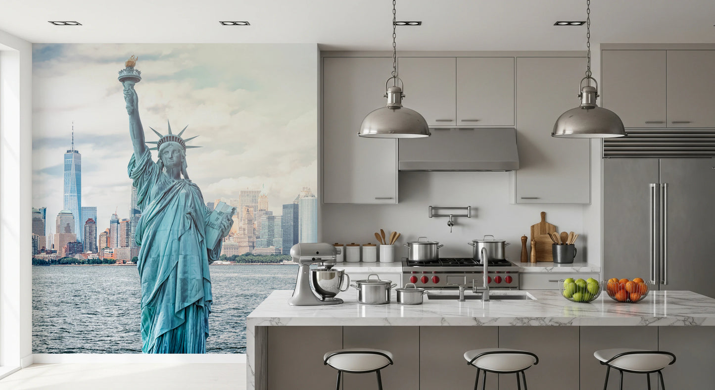 NYC's Lady Liberty Wall Mural