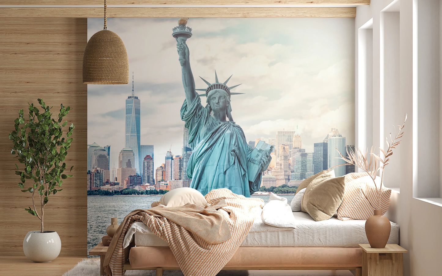 NYC's Lady Liberty Wall Mural