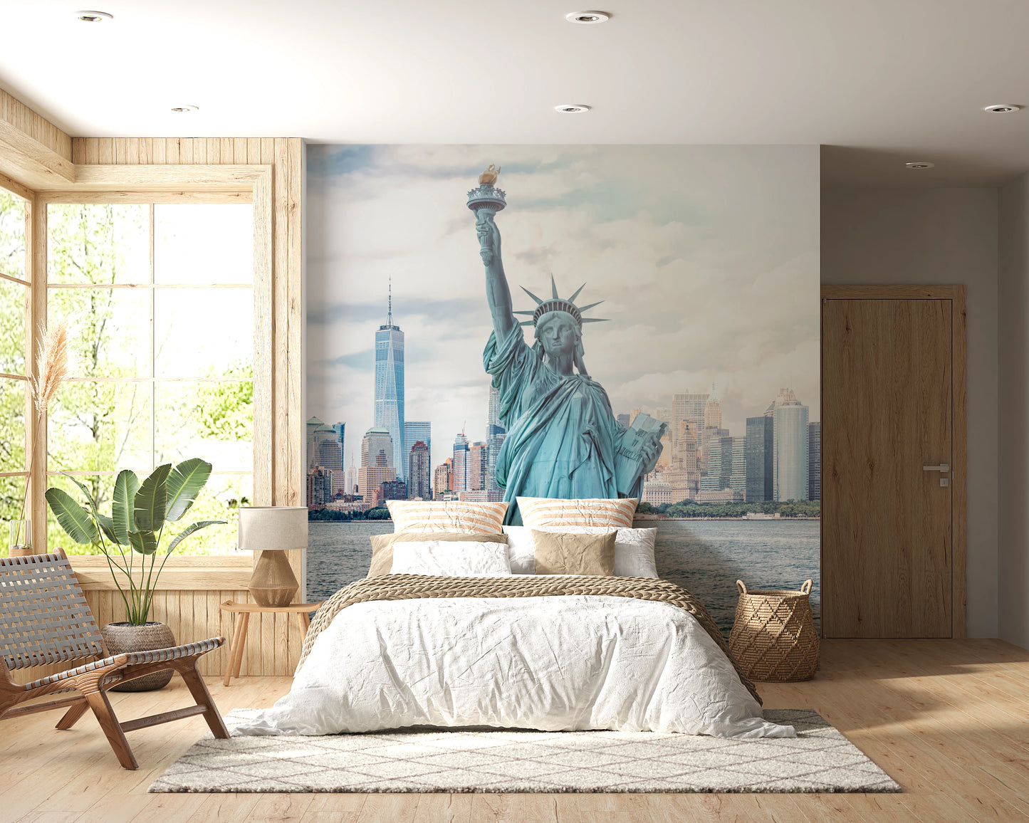 NYC's Lady Liberty Wall Mural