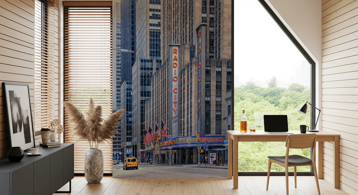 Radio City's Glow Wall Mural