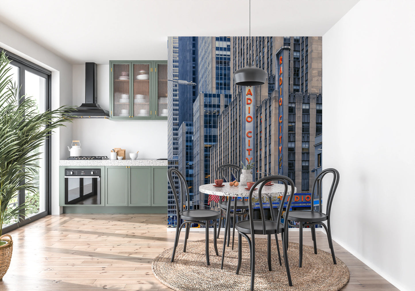 Radio City's Glow Wall Mural