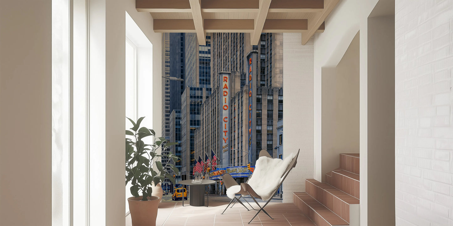 Radio City's Glow Wall Mural