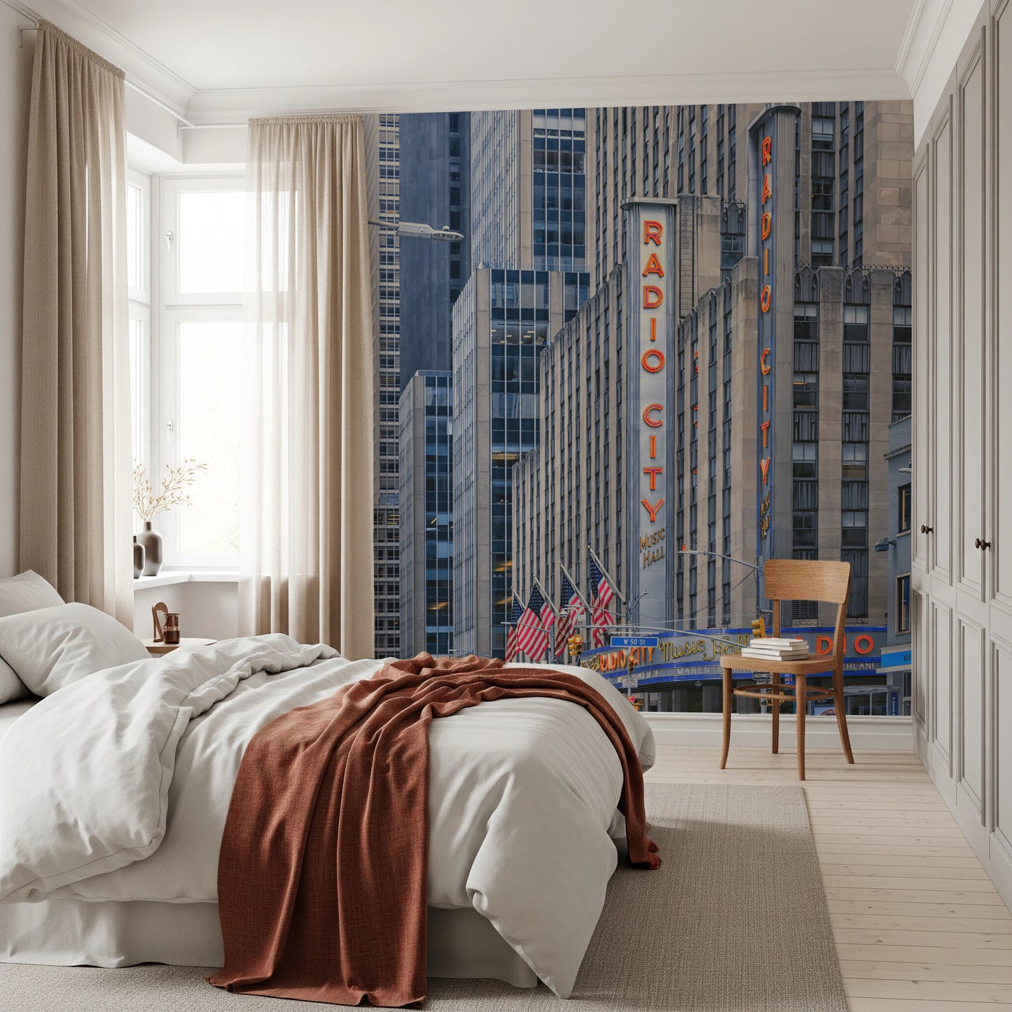 Radio City's Glow Wall Mural