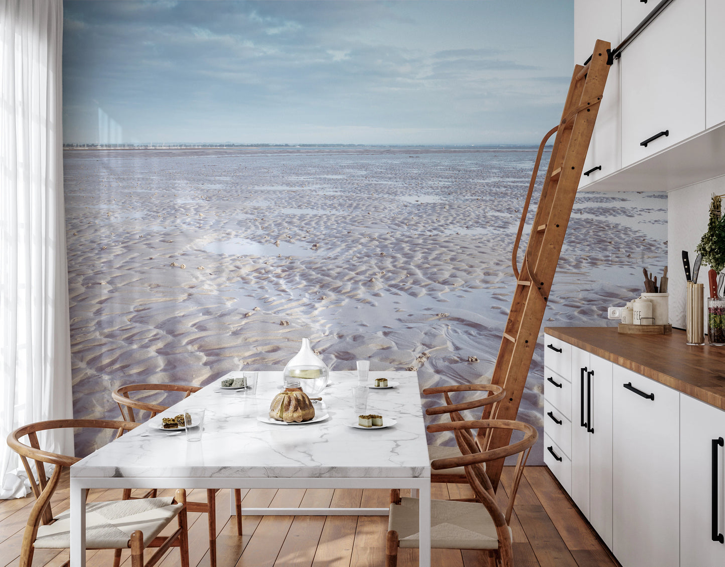 Fresque murale Sérénité du littoral