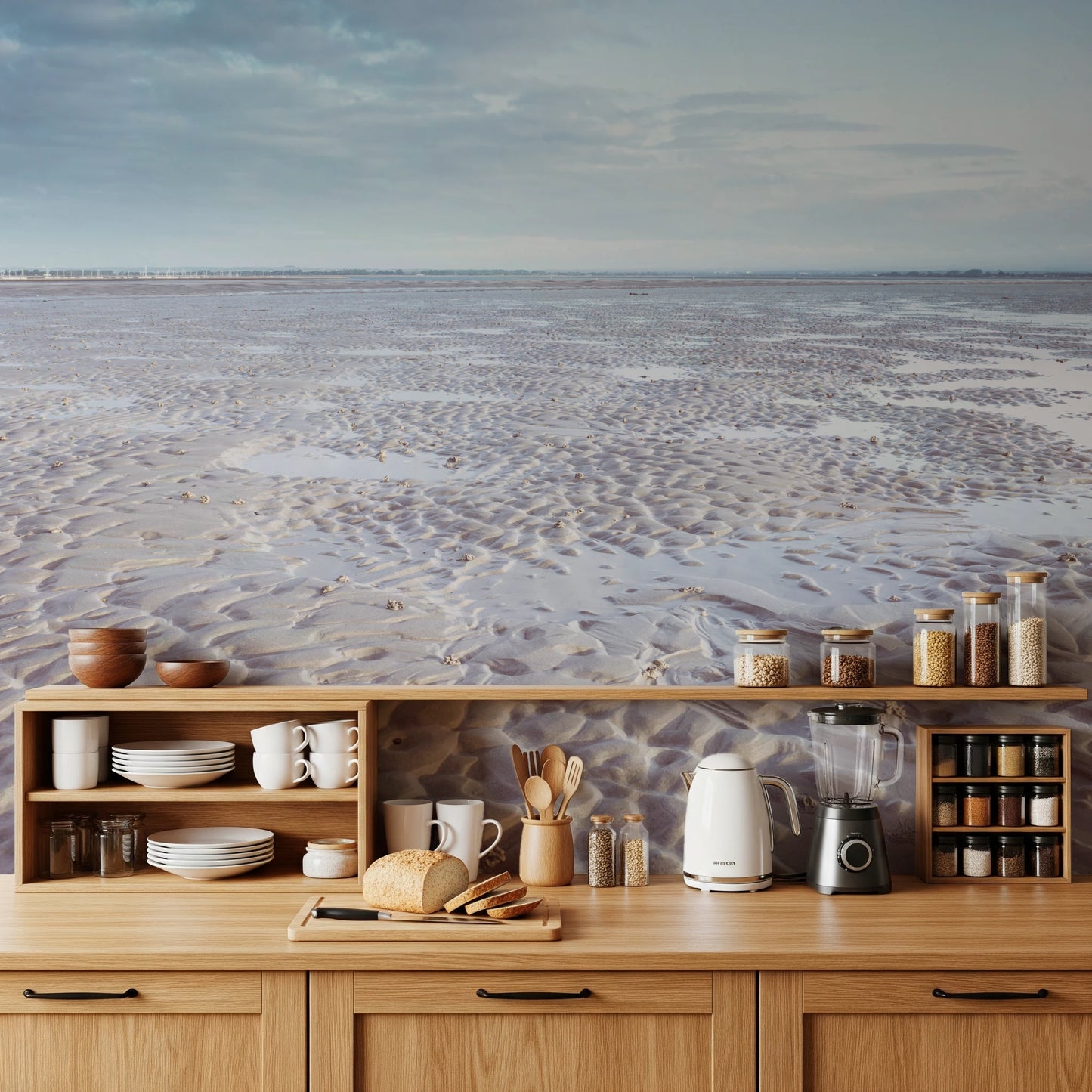 Fresque murale Sérénité du littoral