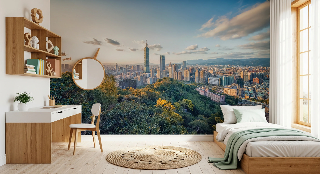 Cityscape Vista Wall Mural
