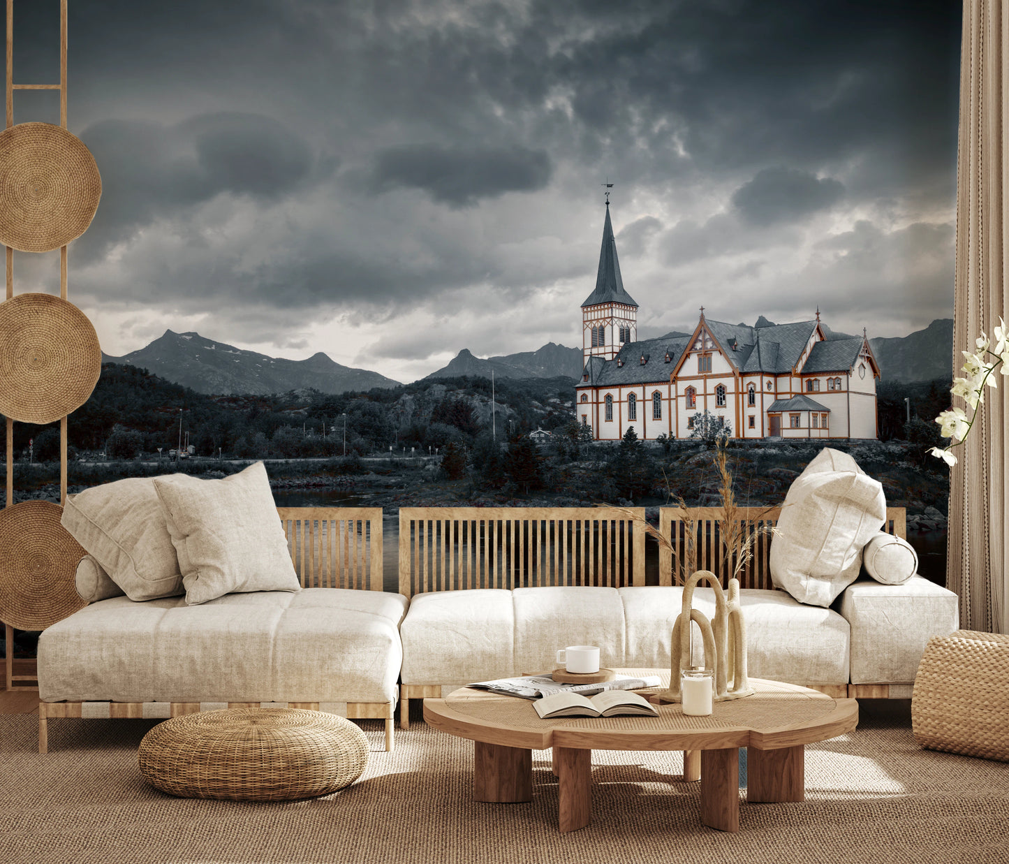 Muurschildering Heilige Kusten