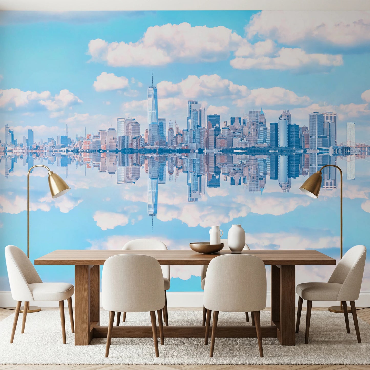 Fresque murale « Reflet de la ligne d'horizon »