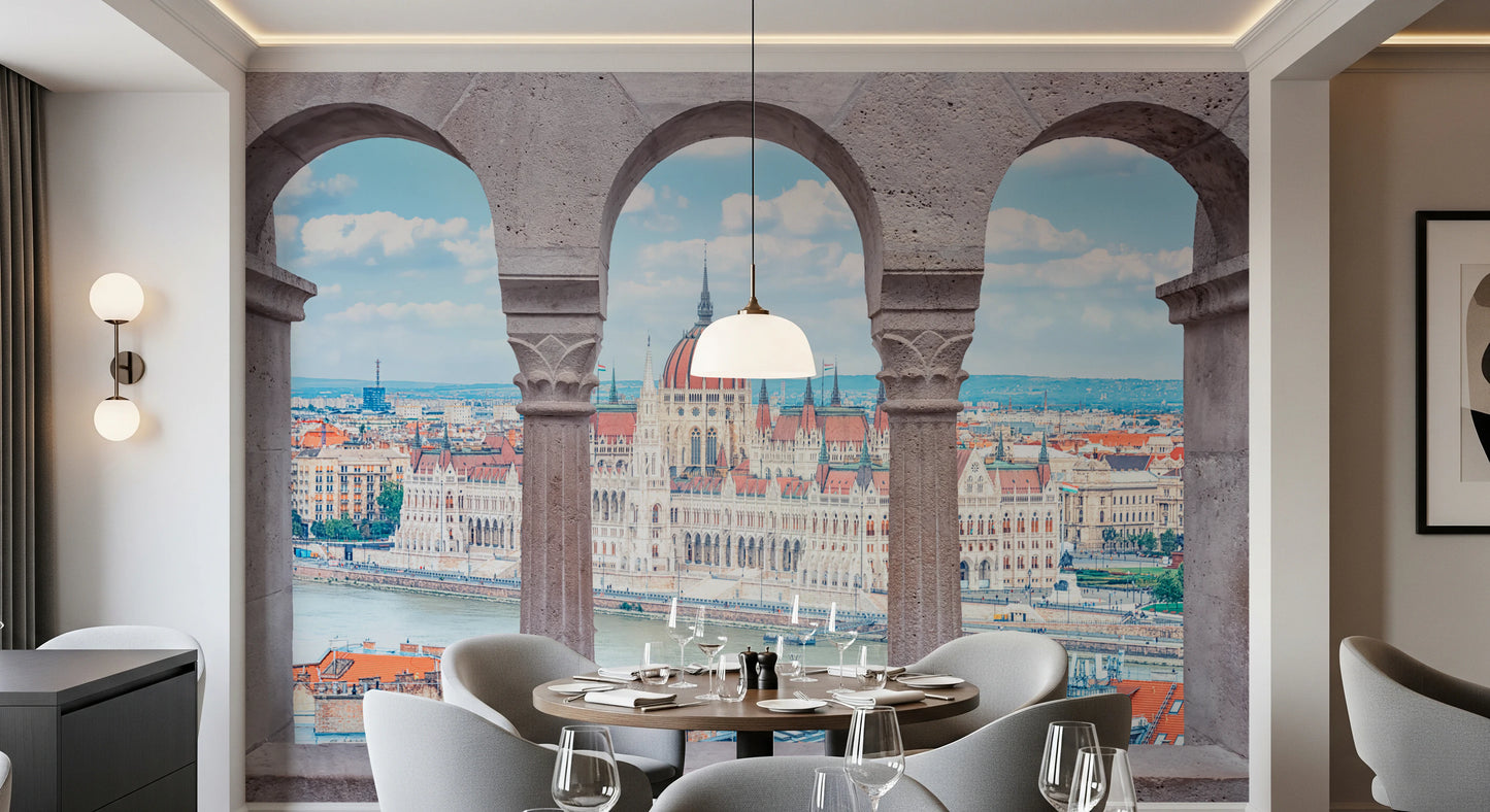 Peinture murale des arches de Budapest Vista