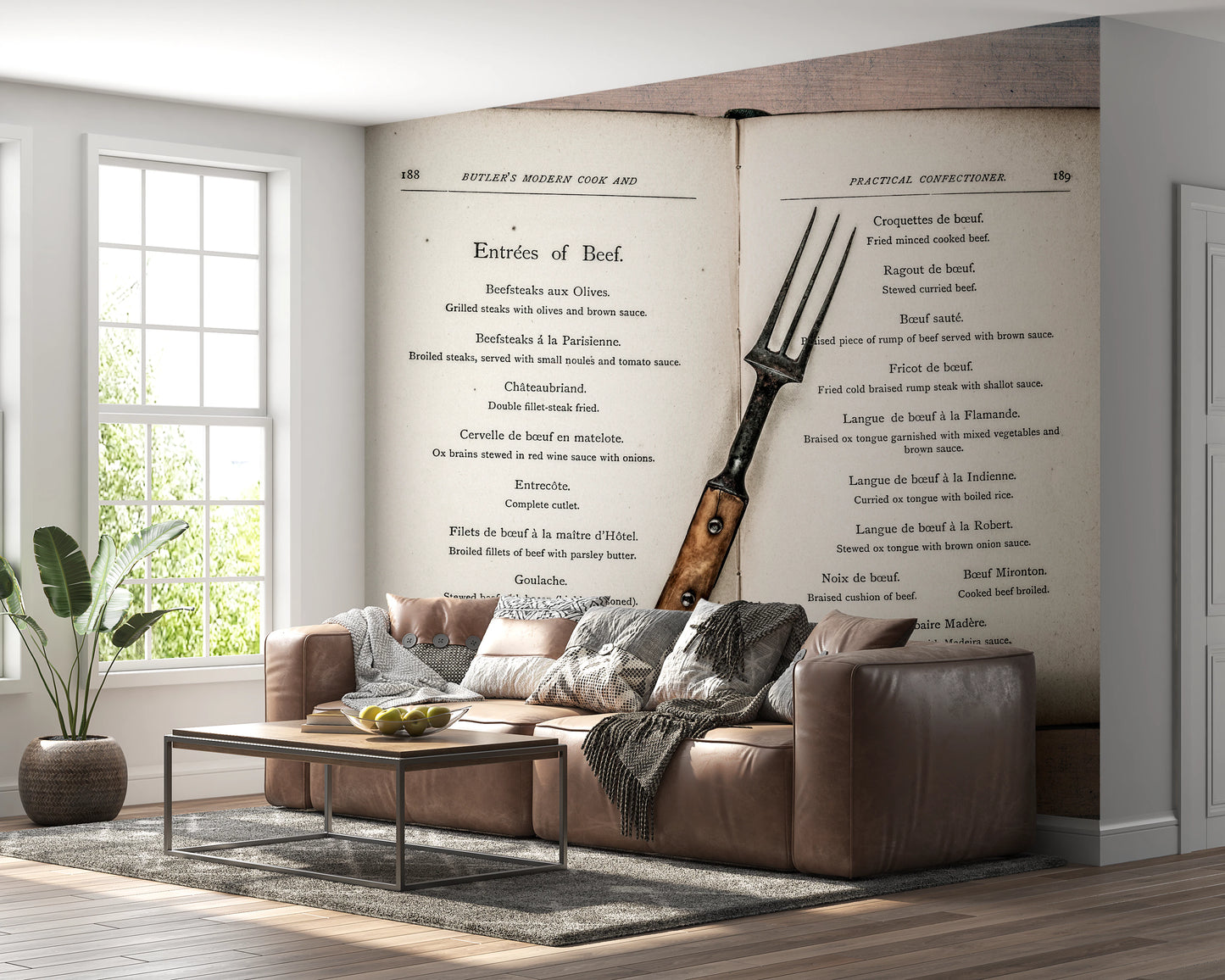 Vintage Cookbook Wall Mural