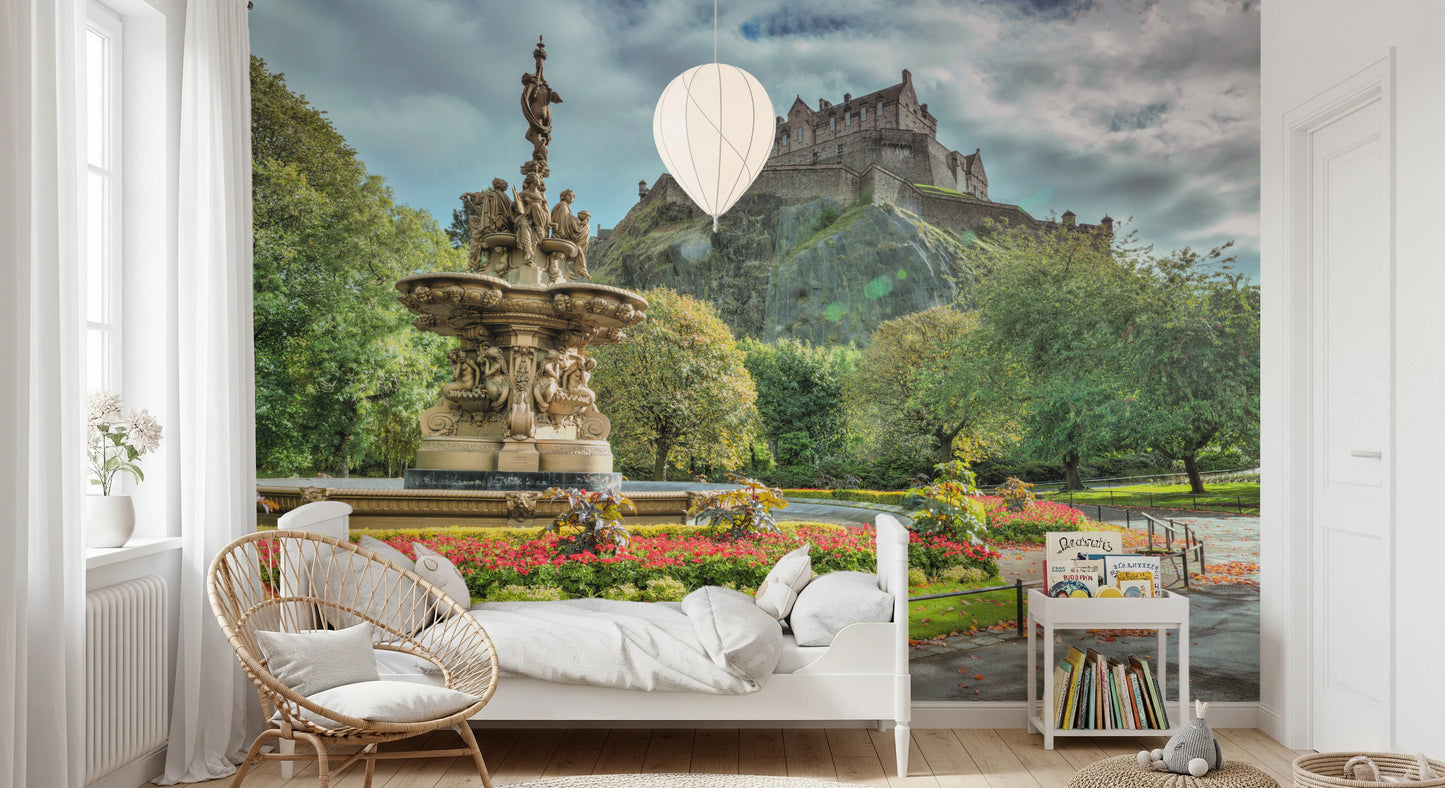 Wandbild mit Blick auf Edinburgh Castle