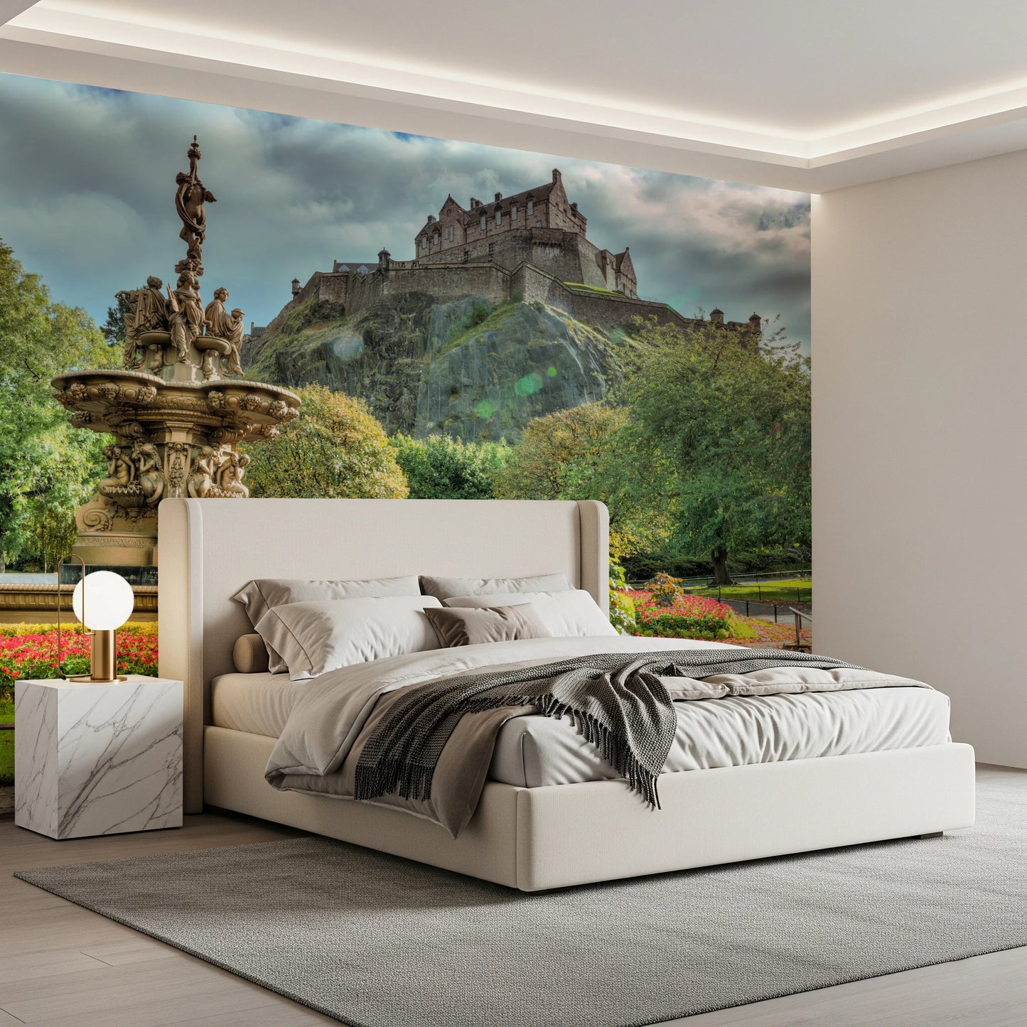 Wandbild mit Blick auf Edinburgh Castle