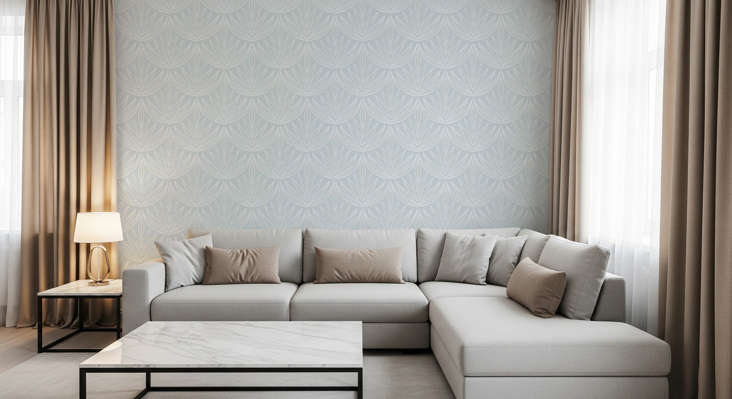 Tapete „Vergoldete Blütenblätter“