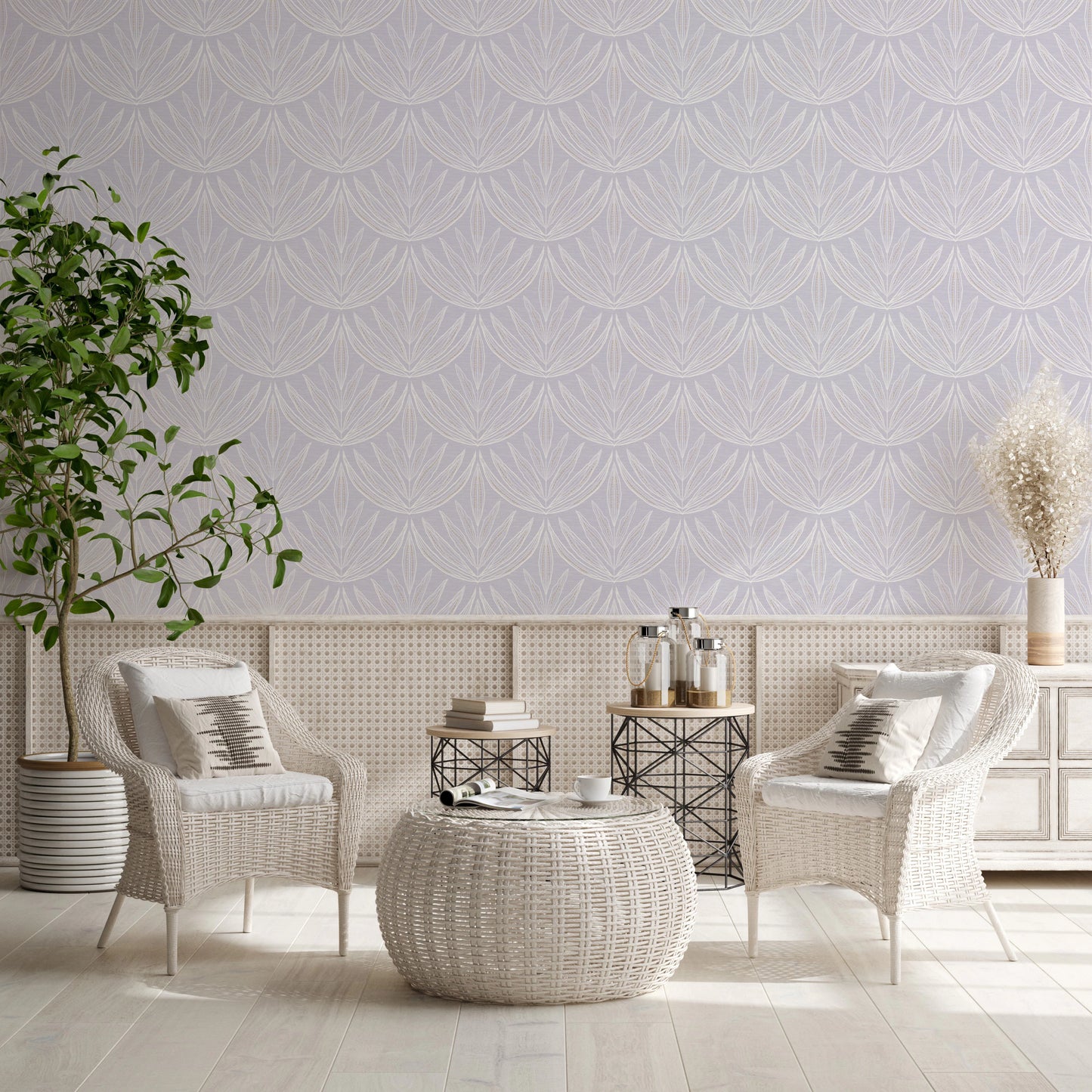 Tapeta w linie lawendowe⁠