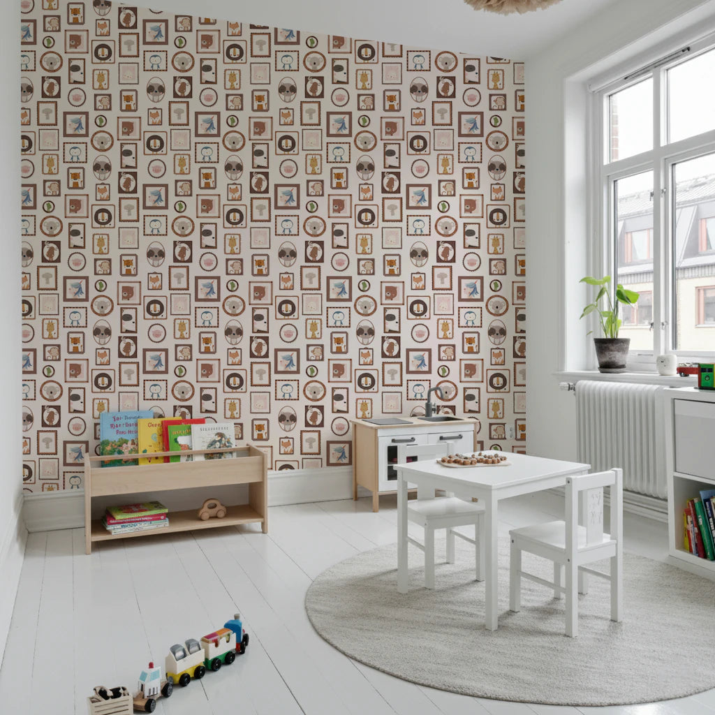 Tapeta z zabawnymi portretami zwierząt⁠