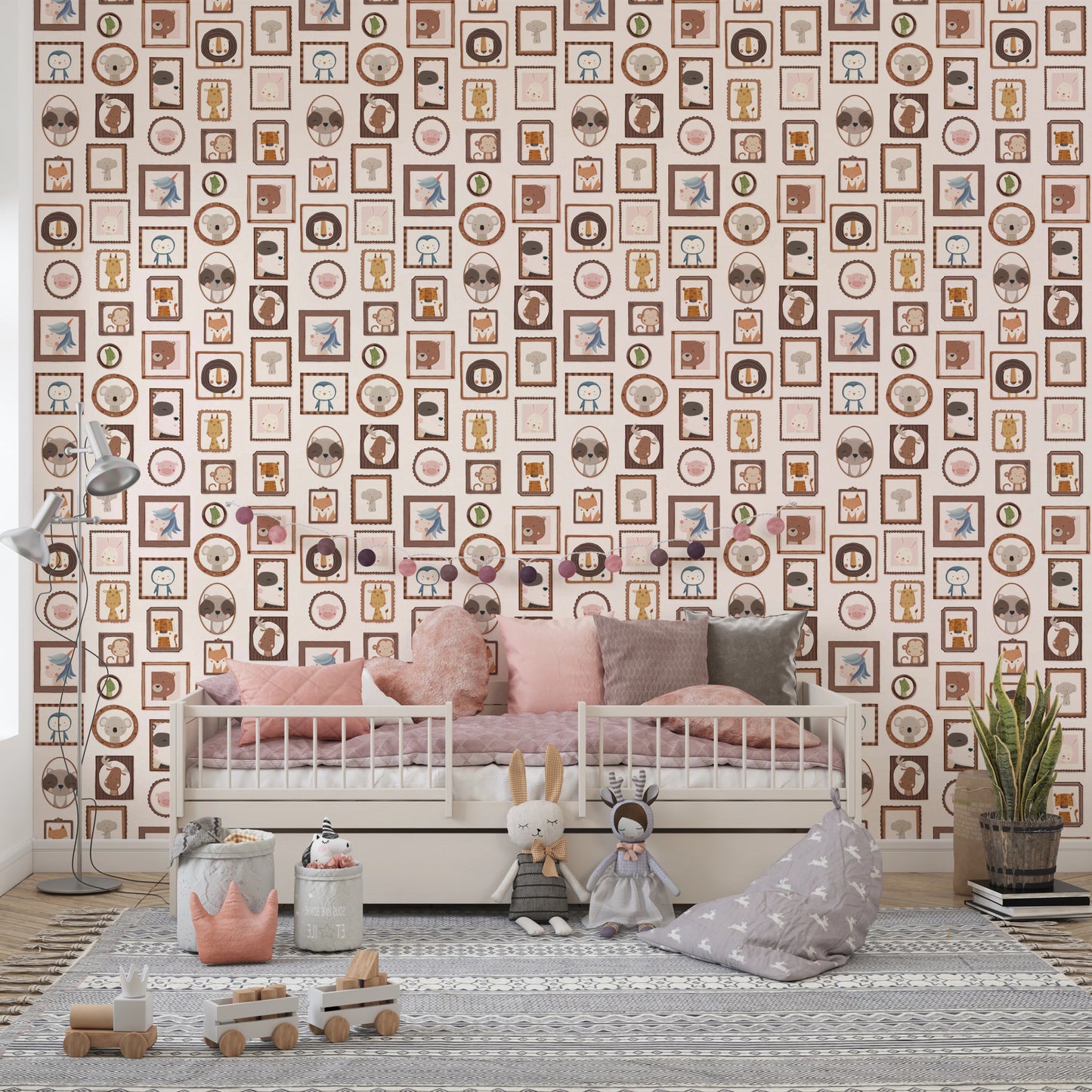 Tapeta z zabawnymi portretami zwierząt⁠