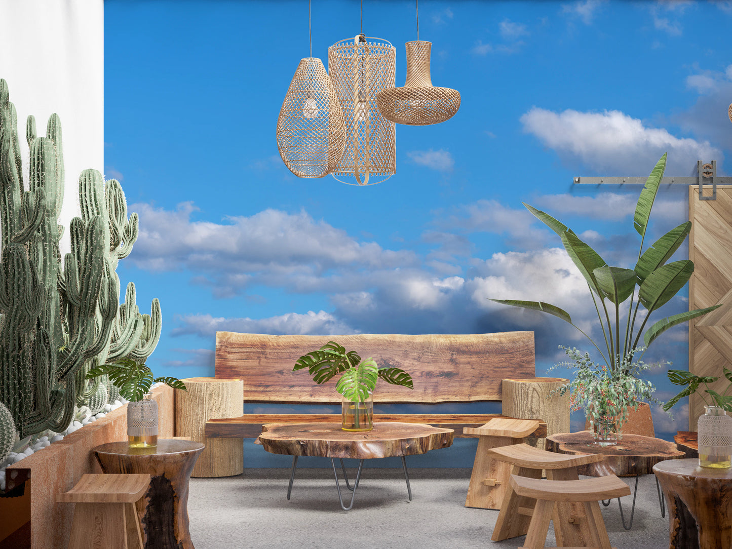 天の広大な抱擁の壁画