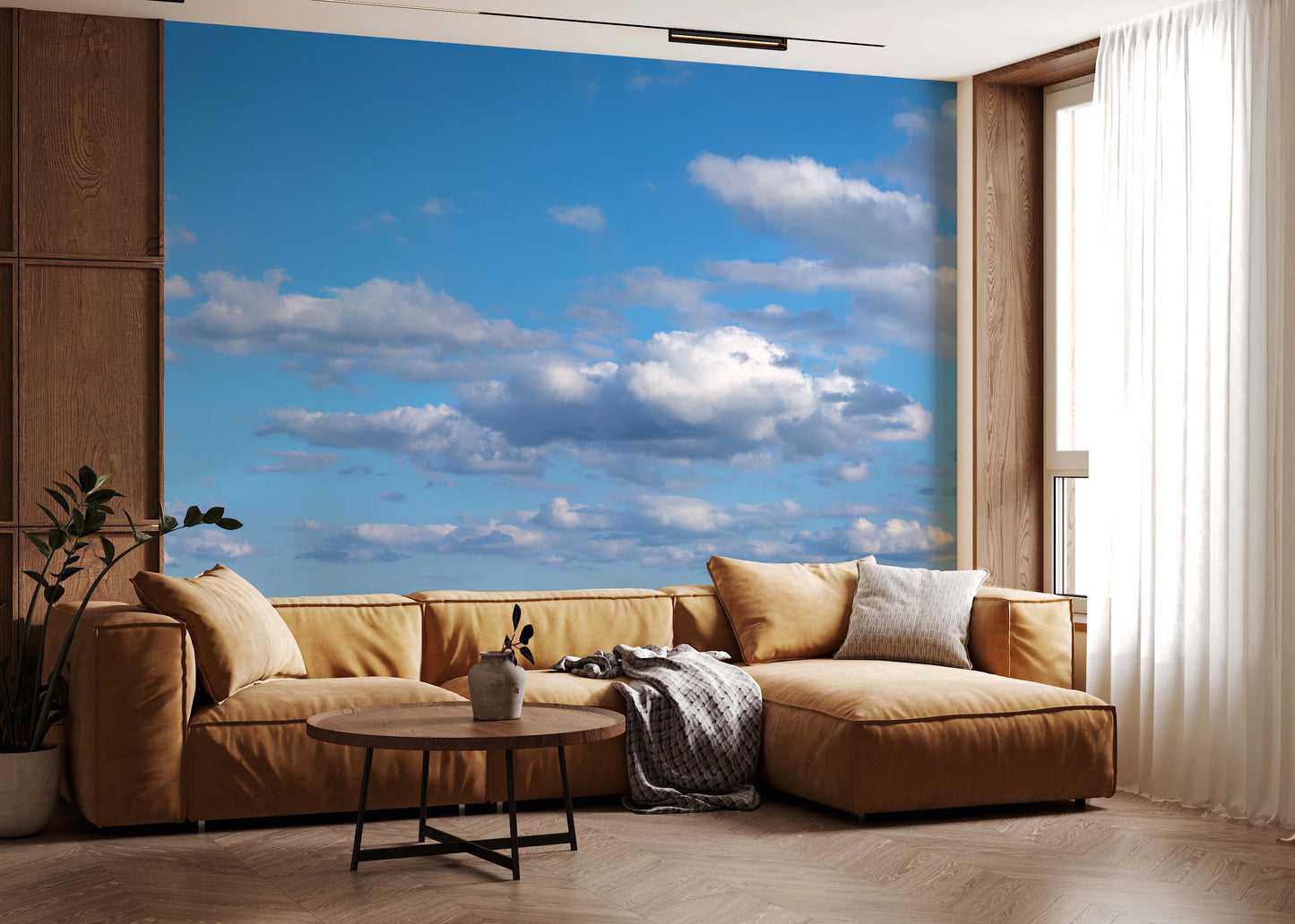 天の広大な抱擁の壁画