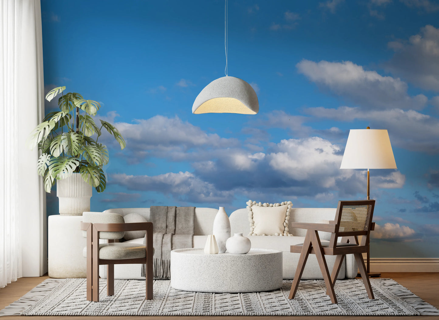 天の広大な抱擁の壁画