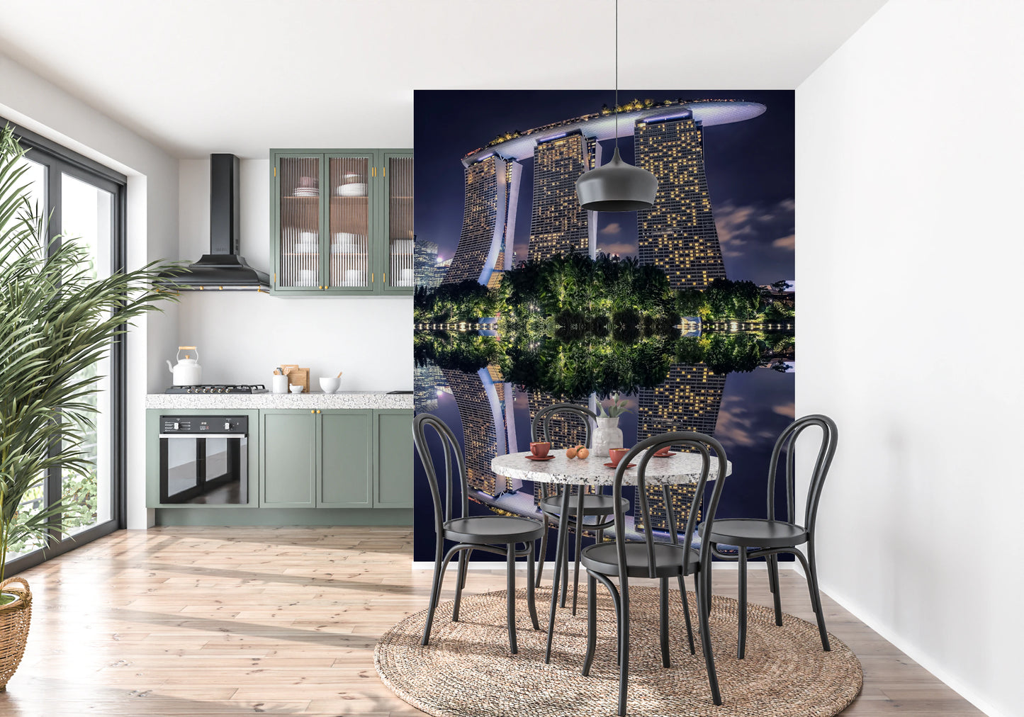 Fresque murale « Reflet de Singapour »