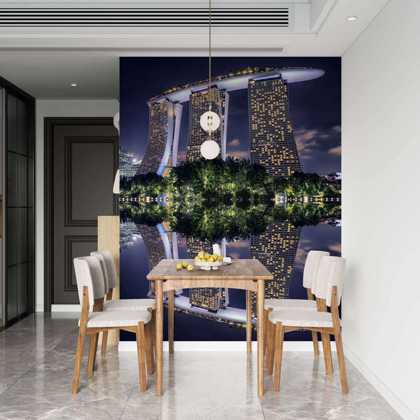 Fresque murale « Reflet de Singapour »