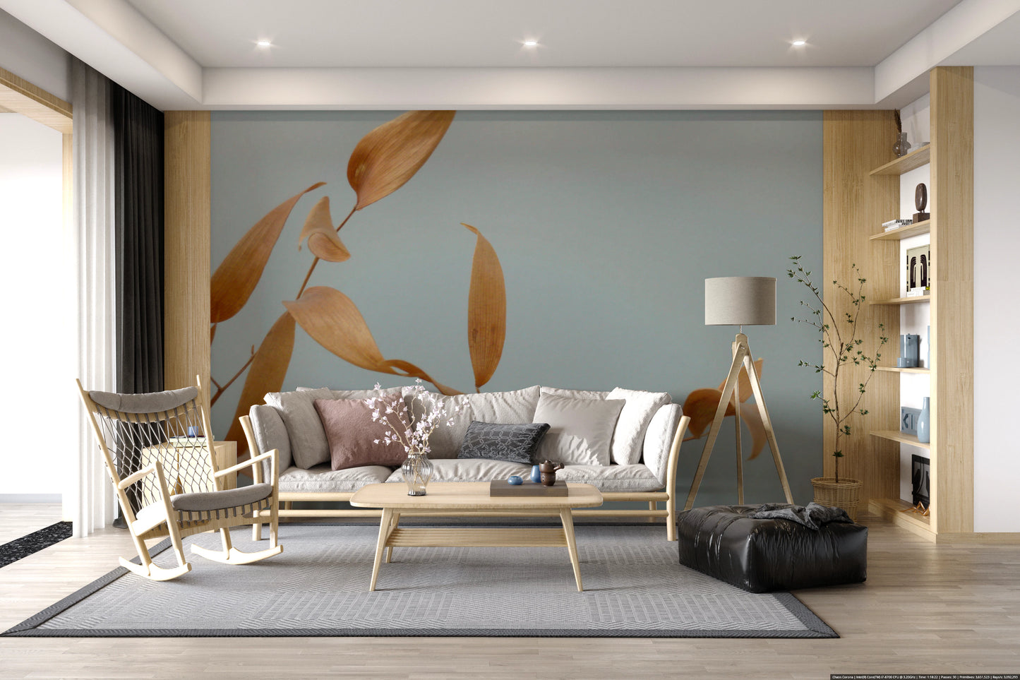 Fresque murale Amber Whispers