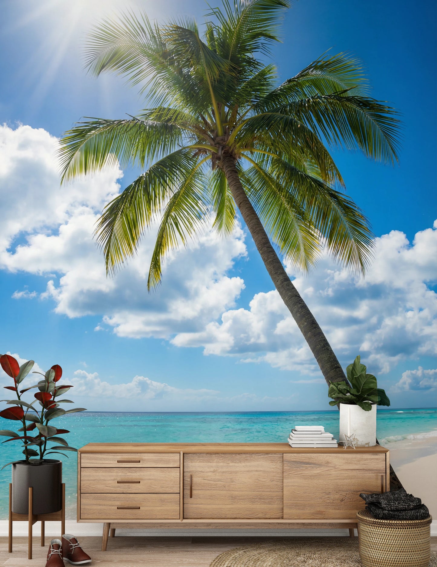 Mural de parede Palmeiras Beijadas pelo Sol