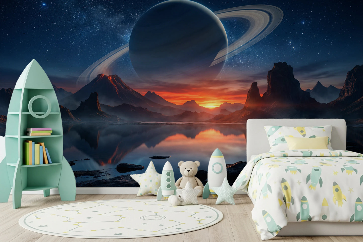 Fresque murale « Reflet cosmique »