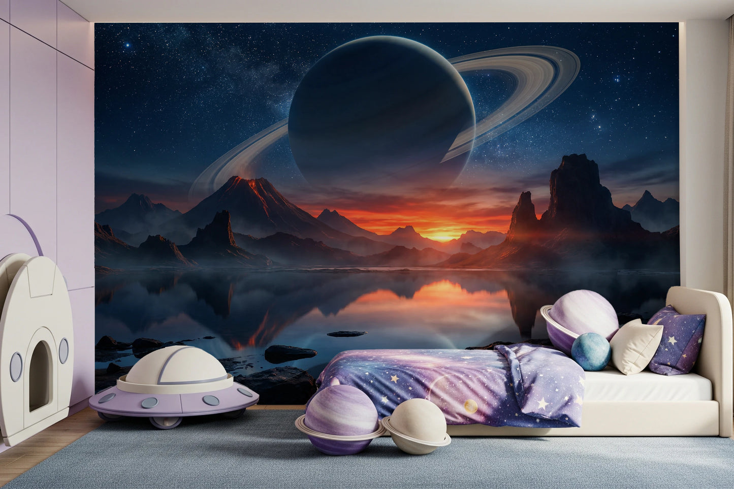 Fresque murale « Reflet cosmique »