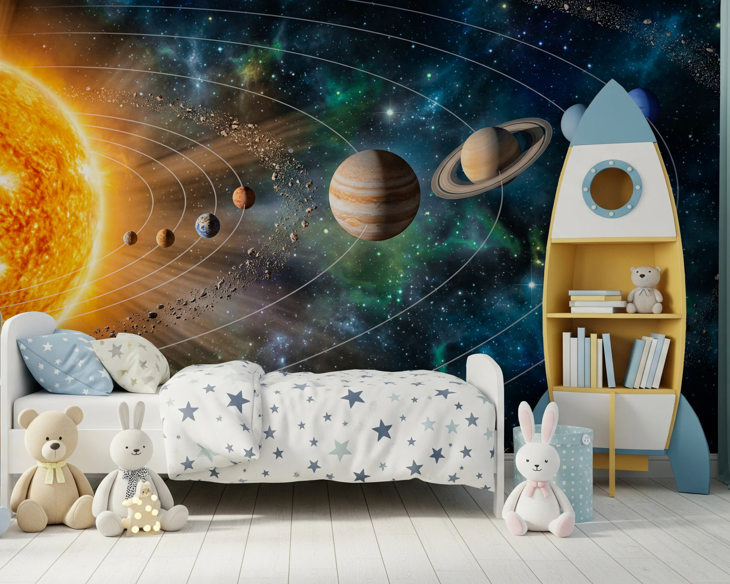 Solar System Symphony Wall Mural
