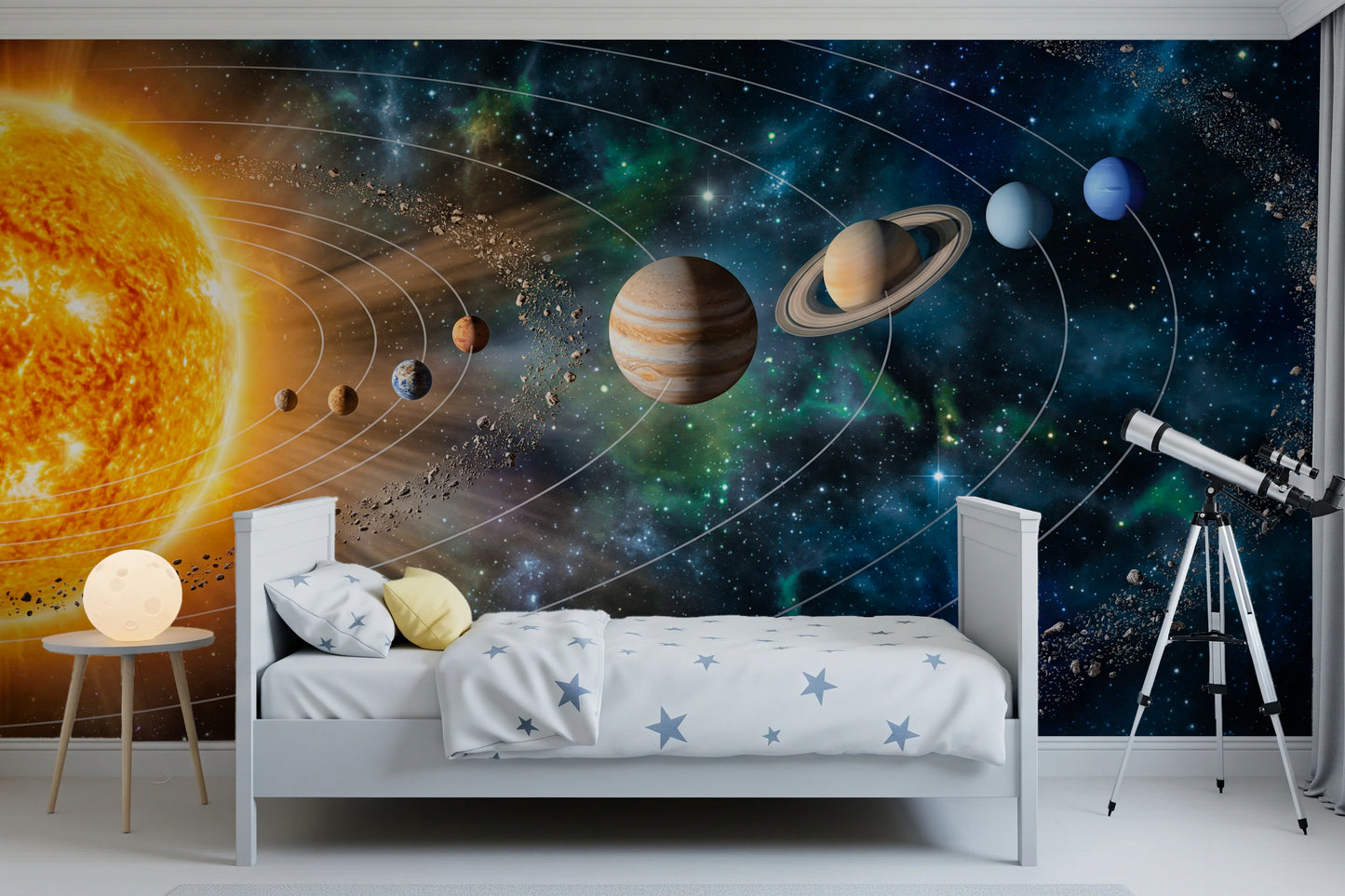 Solar System Symphony Wall Mural