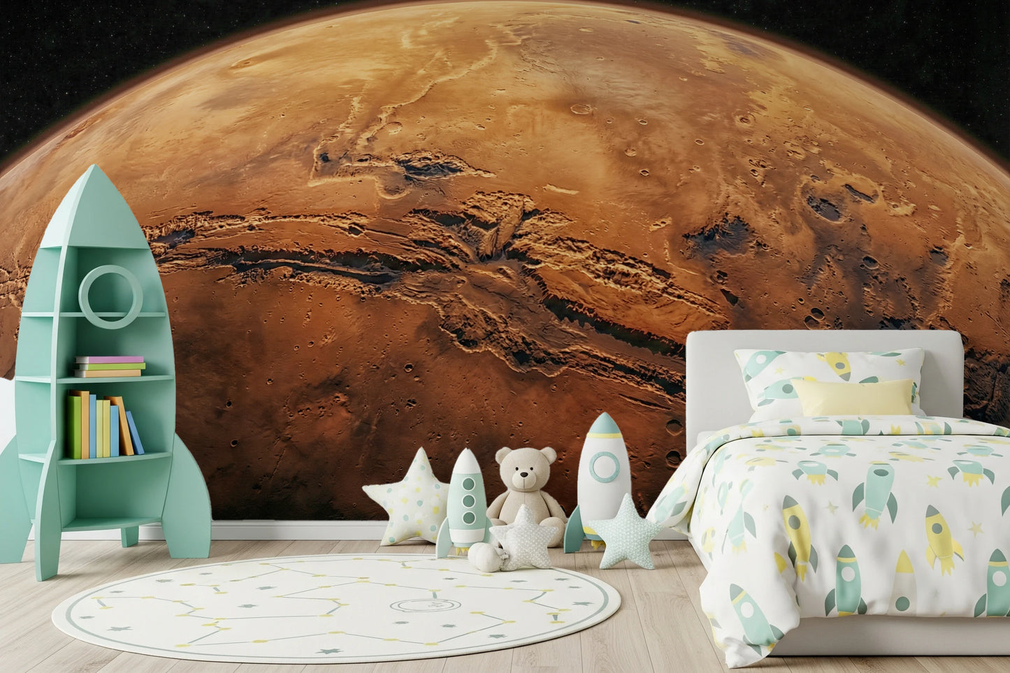 Fresque murale « Vue martienne »