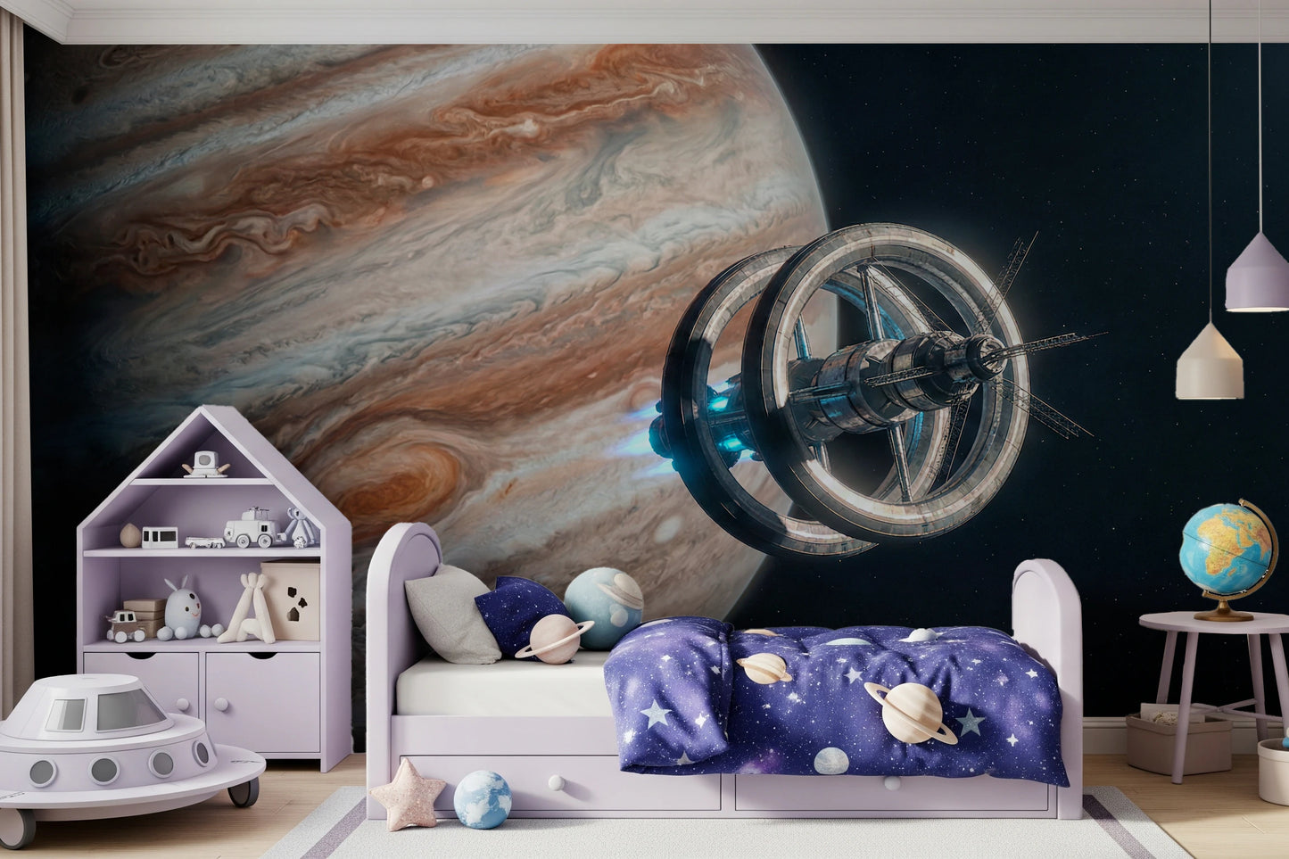 Fresque murale de la station cosmique