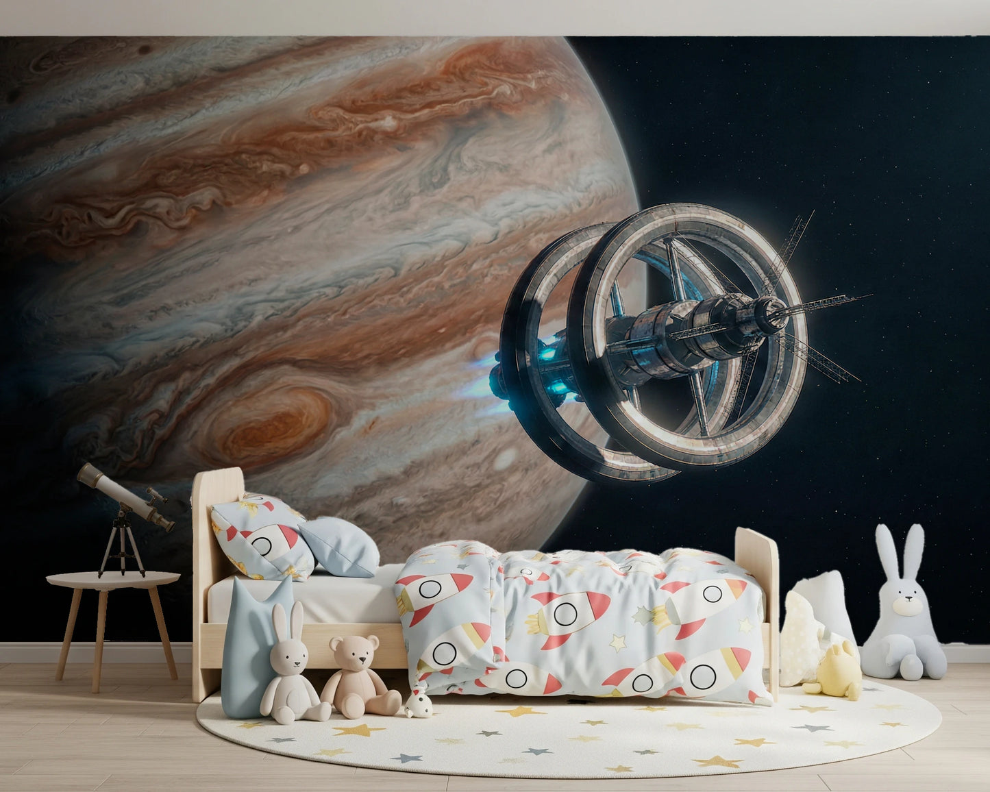 Fresque murale de la station cosmique