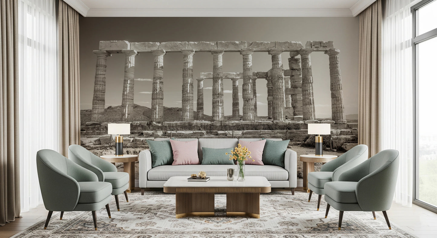 Poseidons tempel vægmaleri