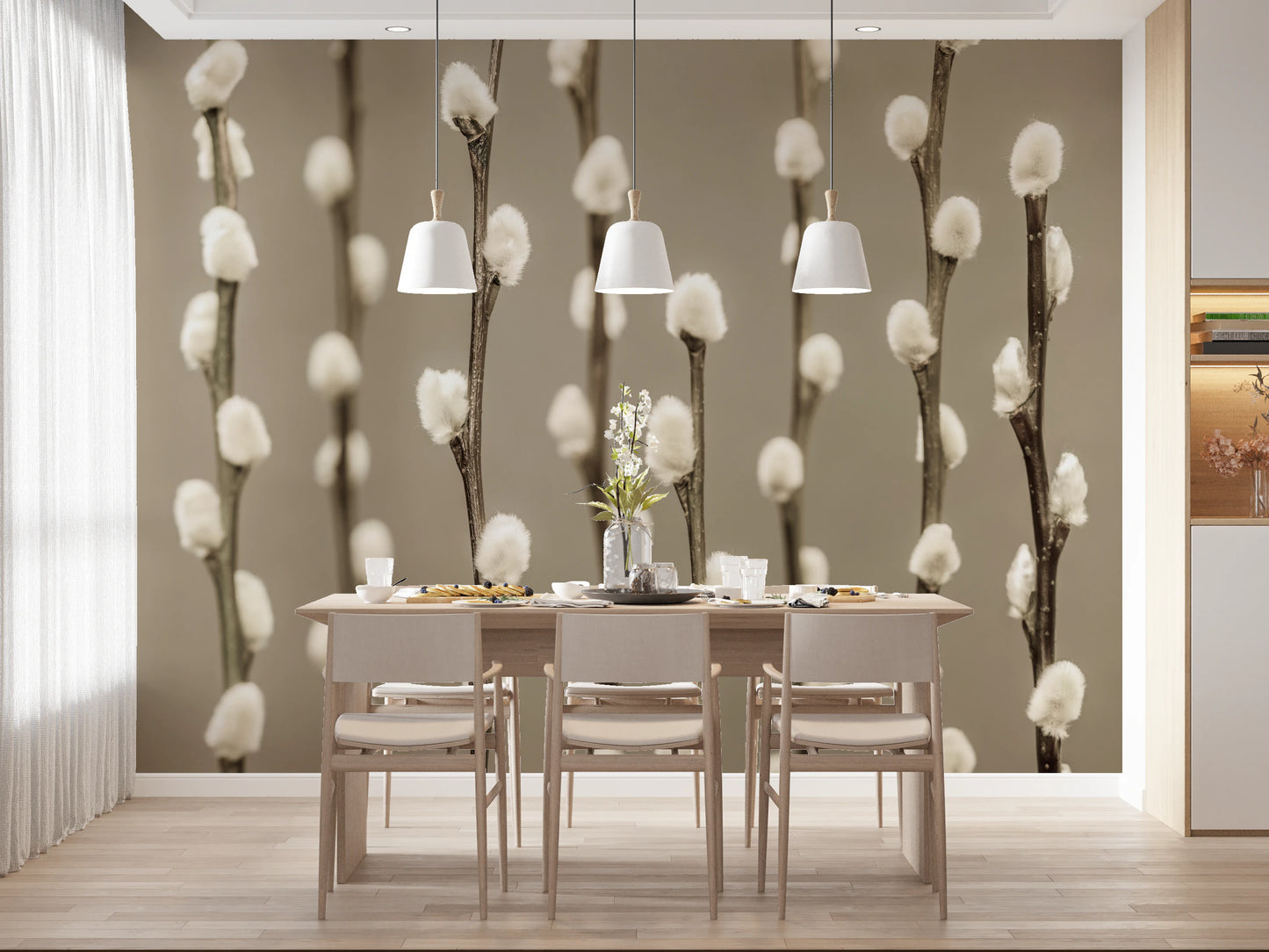 Pussy Willow vægmaleri