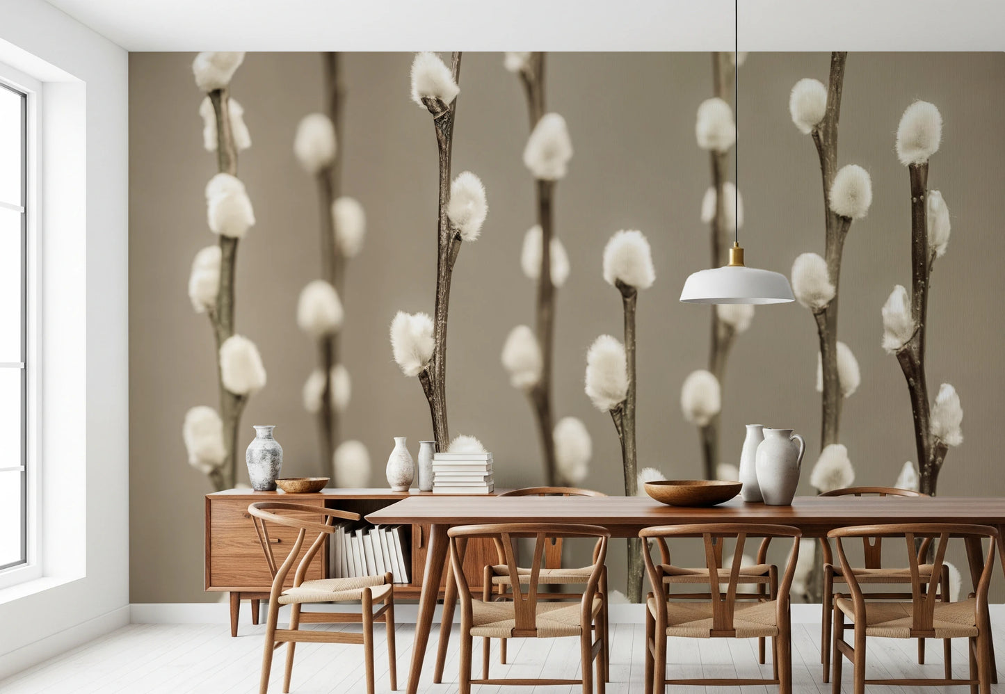 Pussy Willow vægmaleri