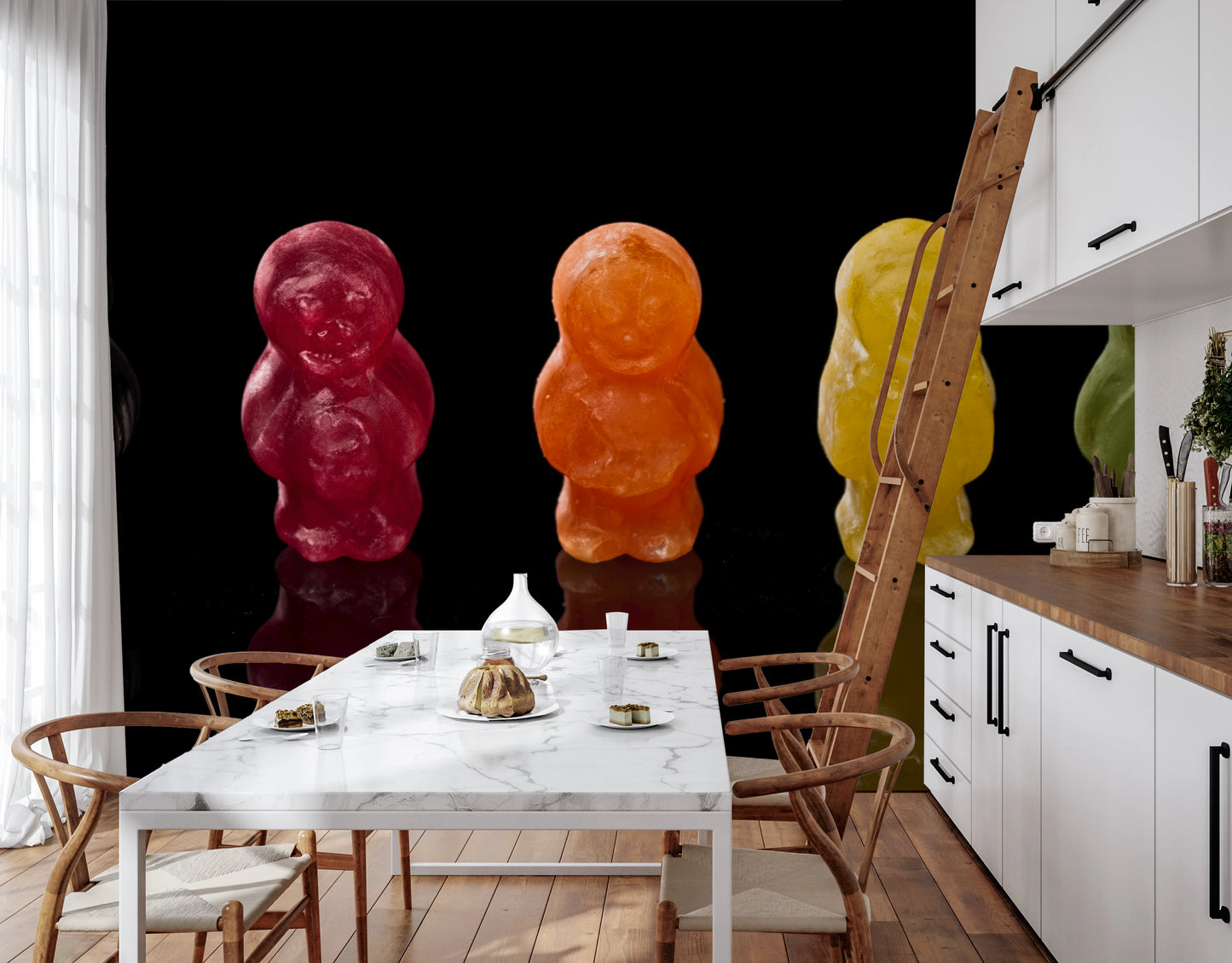 Jelly Babies vægmaleri