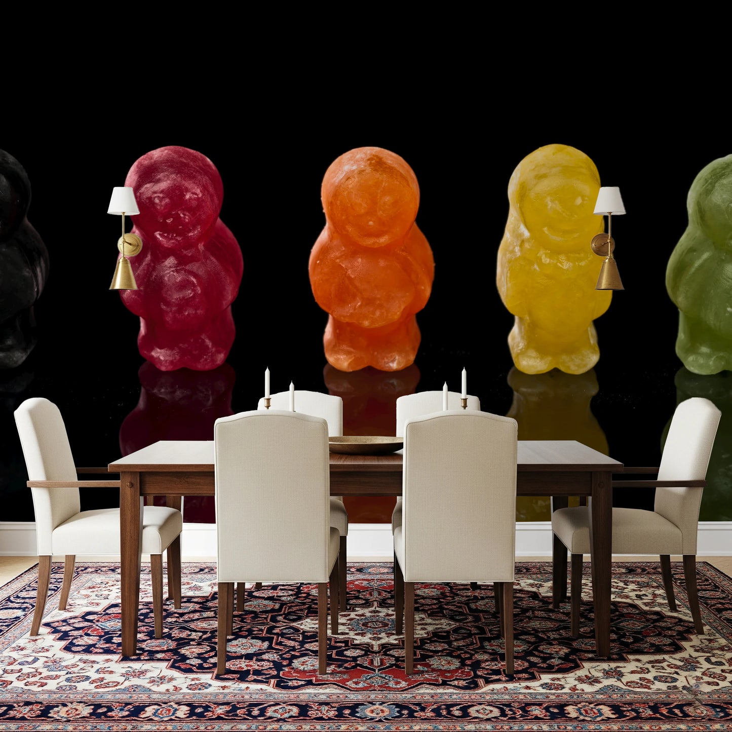 Jelly Babies vægmaleri