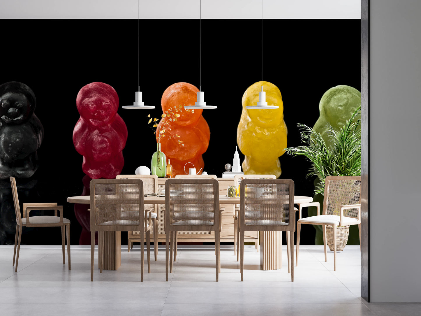 Jelly Babies vægmaleri