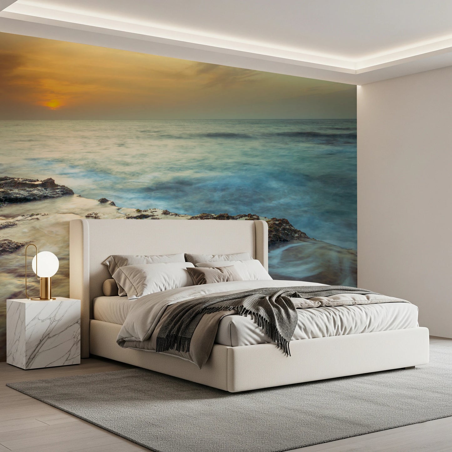 Kystnær stråling vægmaleri