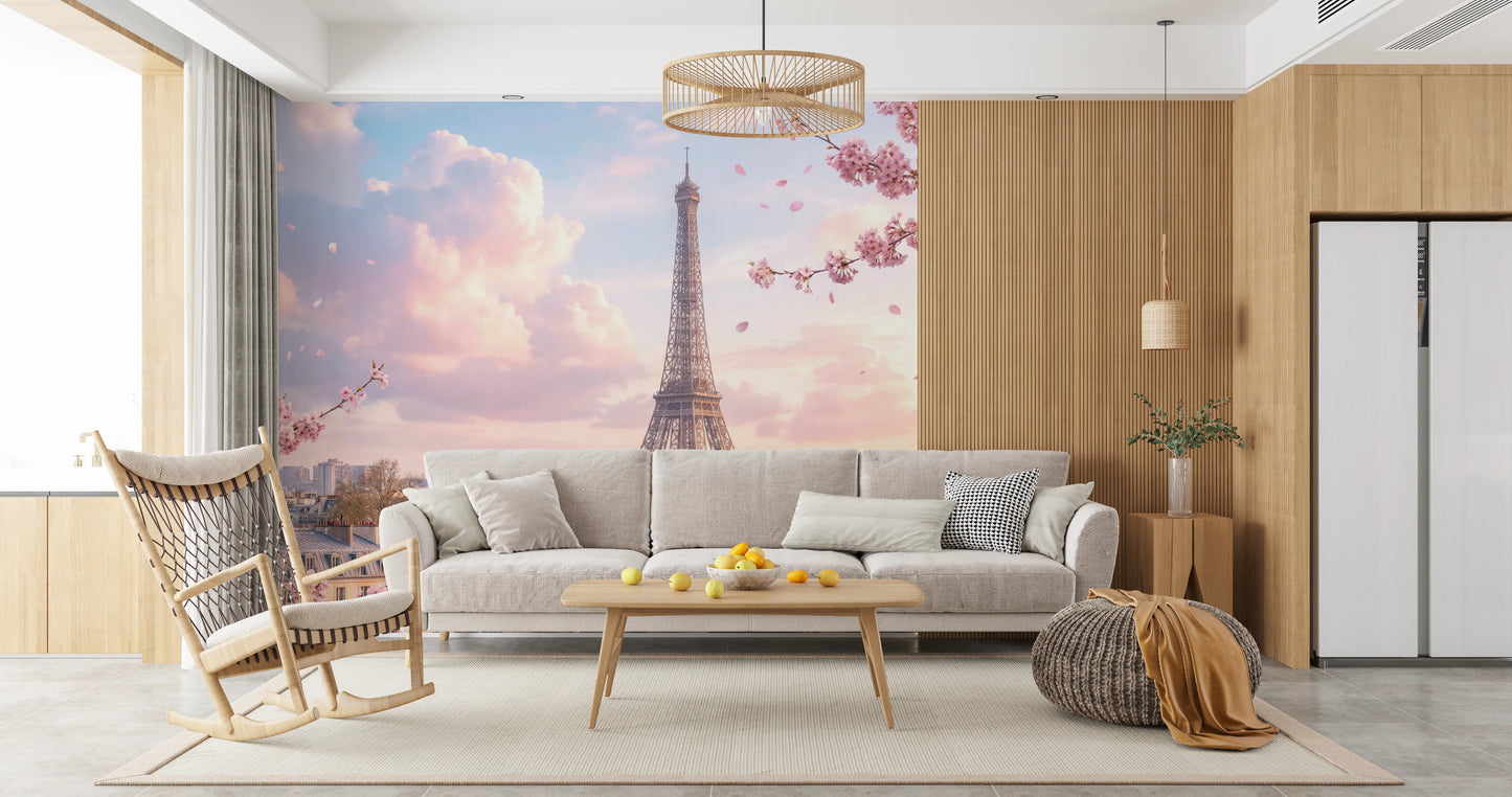Mural de parede Sakura parisiense