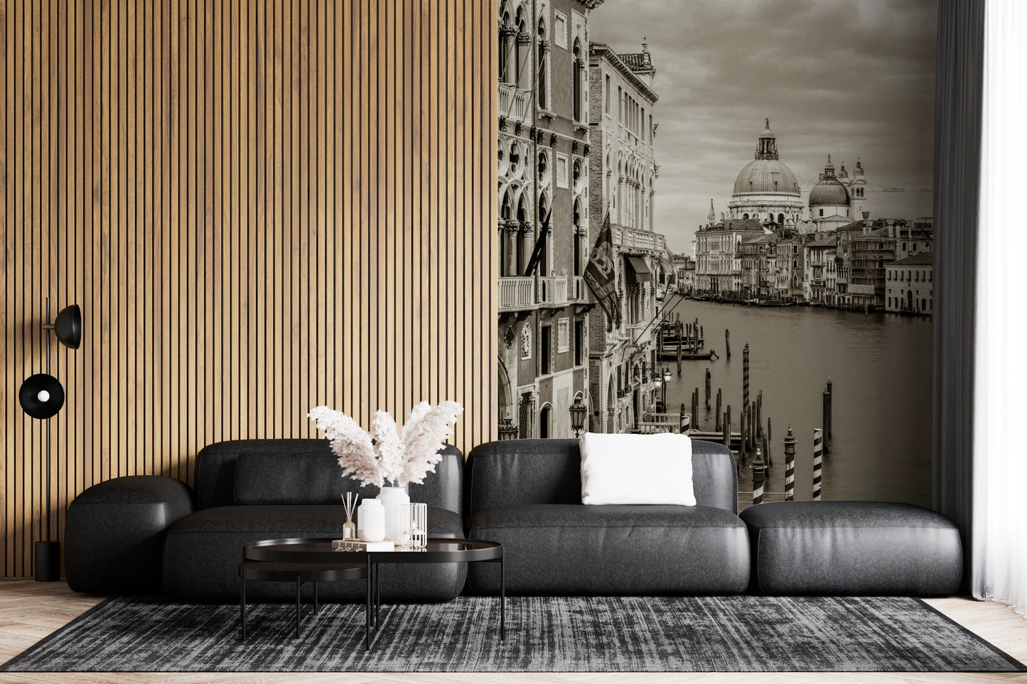 ヴィンテージのベニスの景色の壁画