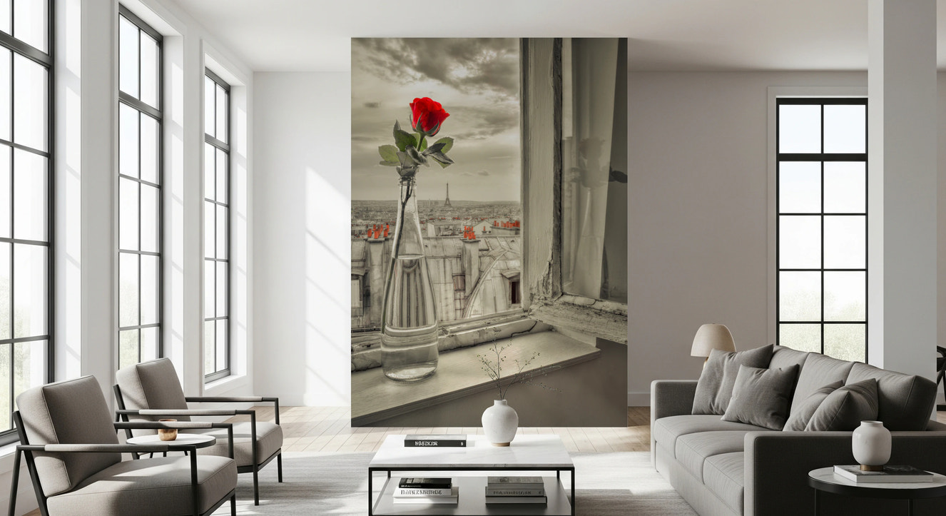 Pariisilainen kukinta -seinämaalaus