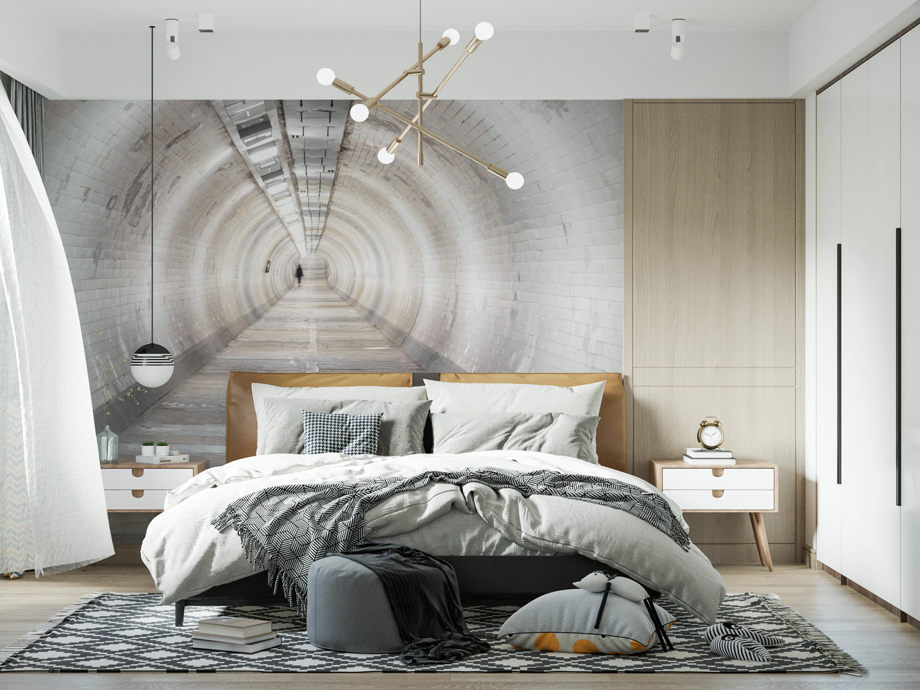 Salaiset käytävät -seinämaalaus