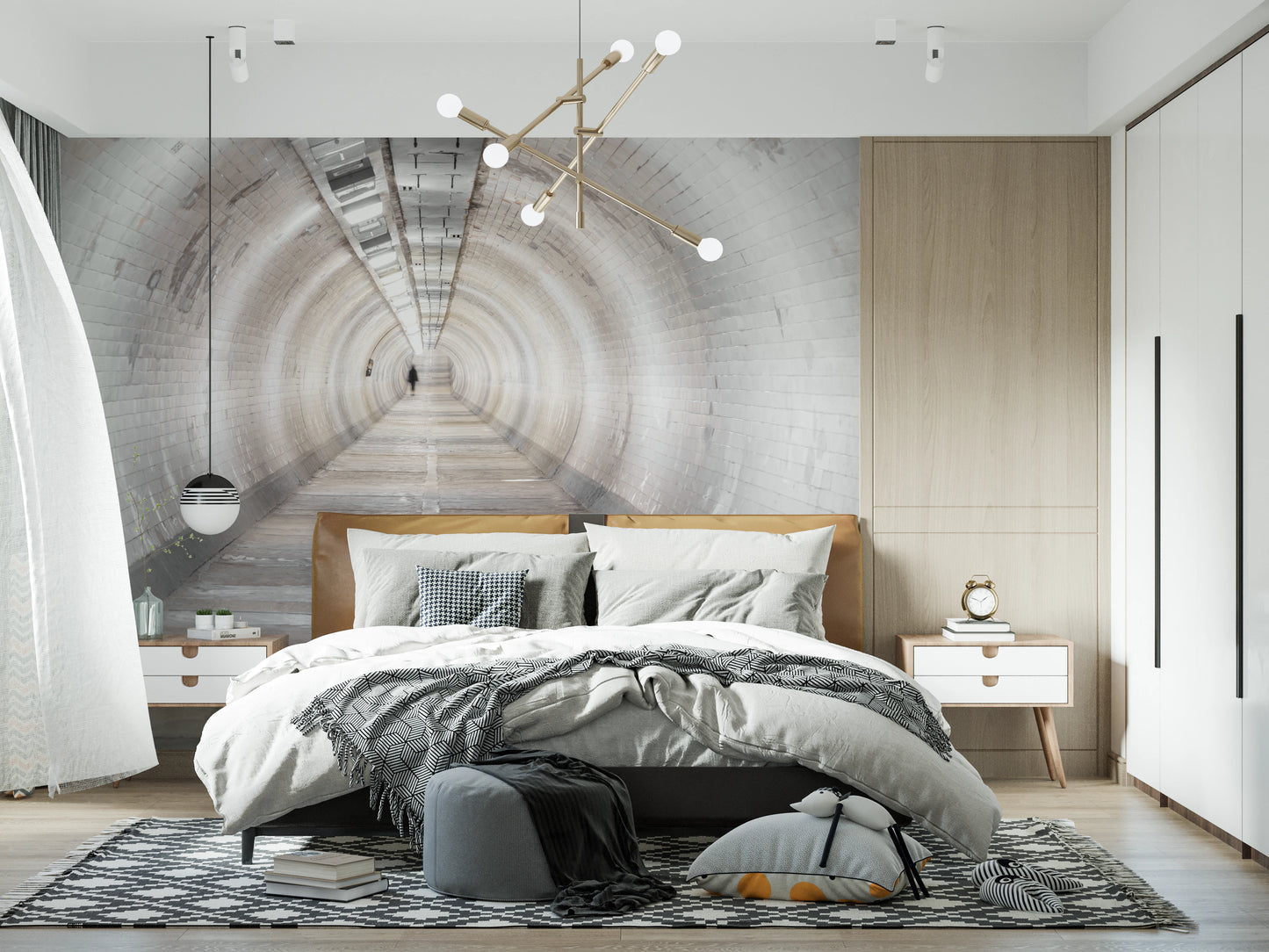 Salaiset käytävät -seinämaalaus