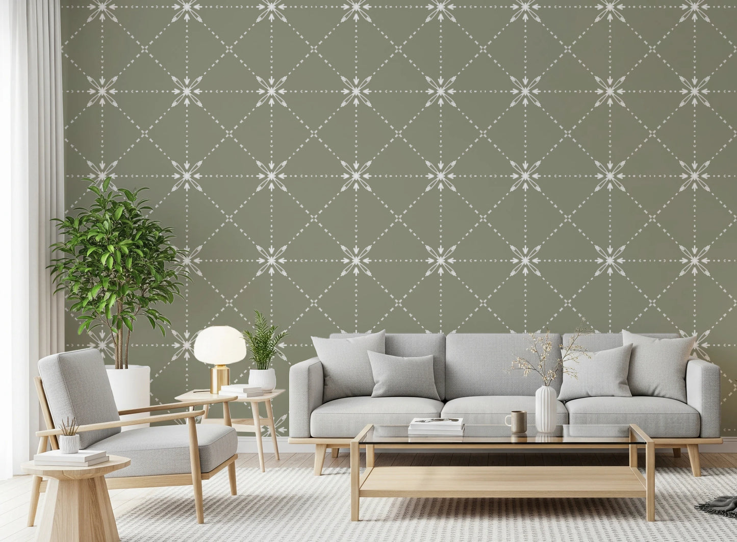 Sashiko Hana-Goshi - Kraciasty ścieg kwiatowy na tapecie szałwiowej⁠