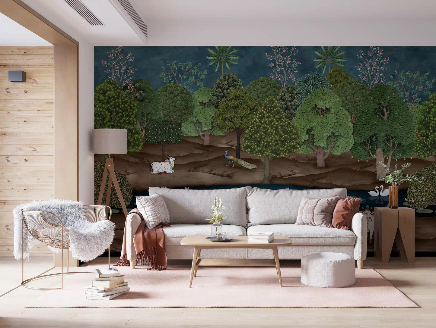 Pichwai Forest: Divine Grace Wall Mural